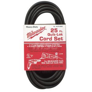 MILWAUKEE TOOL Power Drill Quik-Lok Cord Set: 48-76-4025