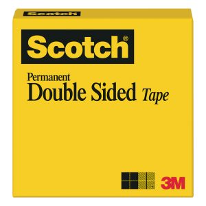 SCOTCH Transparent Double-Sided Acetate Tape: 1/2" Wide, 900 yd Long, 3" Thick, Acrylate Adhesive 7000050055