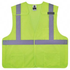 ERGODYNE High Visibility Vest: 2X/3X-Large 21527