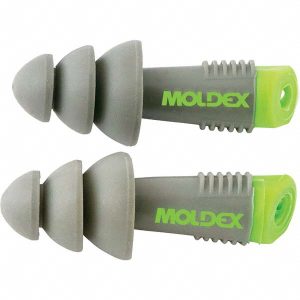 MOLDEX Earplug: 27dB, Thermoplastic Elastomer, Flanged, Push-In Stem, Uncorded 6430