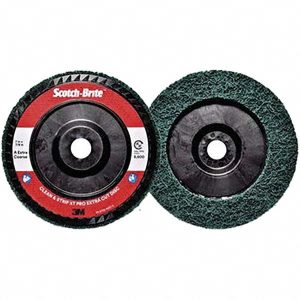 3M Deburring Disc: 7" Dia, 7/8" Hole, Extra Coarse Grade, Aluminum Oxide 7100175508