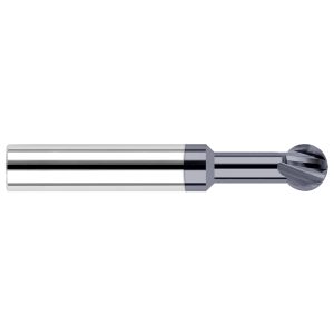 HARVEY TOOL Undercutting End Mill: 3/64" Dia, 2 Flute, 0.0234" Radius, Solid Carbide 54647-C3