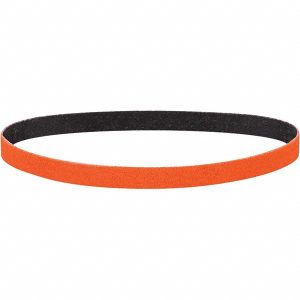 DYNABRADE Abrasive Belt: 1/2" Wide, 12" OAL, 60 Grit, Ceramic 79108