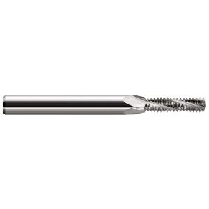 HARVEY TOOL Straight Flute Thread Mill: 2-56, Internal, 3 Flutes, 1/8" Shank Dia, Solid Carbide 987110