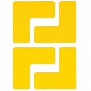 BRADY Die Cut Shape, Polyester, Heavy-Duty 104433