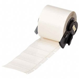 BRADY Label Maker Label: White, Polyester, 1-1/2" OAW, 250 per Roll M6-30-422