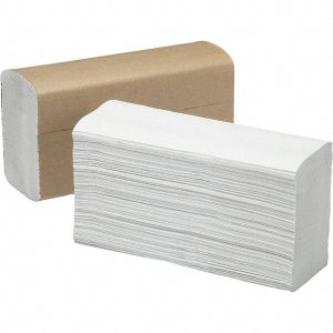 ABILITYONE Paper Towels: Multifold, 16 Rolls per Case, 1 Ply, White, Recycled Fiber 8540016770076