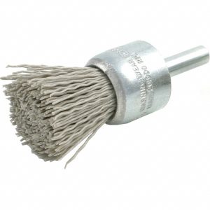 BRUSH RESEARCH MFG. End Brushes: 3/4" Dia, Nylon, Crimped Wire BNS6AY500AO
