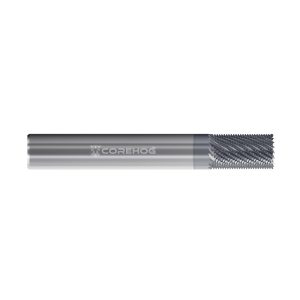 COREHOG Roughing & Finishing End Mill: 0.6690" Dia, 25 Flute, Square End, High Speed Steel C38452