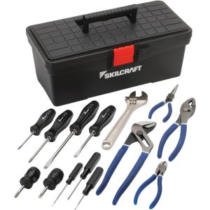 ABILITYONE Wrench, Plier & Screwdriver Set: 14 Pc 5180016999117