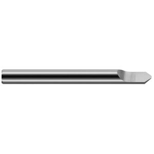 HARVEY TOOL Engraving Cutter: 60 &deg;, 1/8" Dia, Tip Radius Point, Solid Carbide 48110