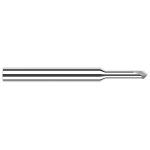 HARVEY TOOL Chamfer Mill: 1/32" Dia, 1/8" Shank Dia, 90 deg, 2 Flute, Solid Carbide, Single End 870845