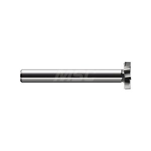 HARVEY TOOL Woodruff Keyseat Cutter: 1" Cut Dia, 3/32" Cut Width, 1/2" Shank Dia, Staggered Tooth 772450