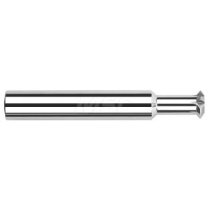 HARVEY TOOL Double Angle Milling Cutter: 90 &deg;, 1/4" Cut Dia, 0.135" Cut Width, 1/4" Shank Dia, Solid Carbide 775116
