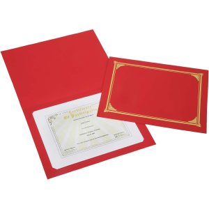 ABILITYONE Document Protector: Red, 6/Box 7510016272960