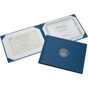 ABILITYONE Document Protector: Blue & Gold, 20/Box 7510004822994