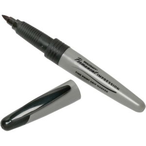 ABILITYONE Permanent Marker: Black, Bullet Tip 7520015194372