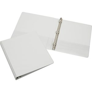 ABILITYONE Ring Binders; Binder Type: 3 Hole Binder ; Color: White ; Ring Material: Vinyl ; UNSPSC Code: 44122003 7510012034708