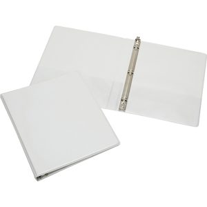ABILITYONE 3 Hole Binder: White Ring View 7510015104859