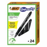 BIC Gel Roller Ball Pen: 0.7 mm Tip, Black Ink BICRLC241BK