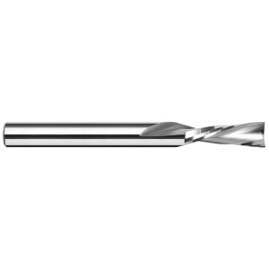 HARVEY TOOL Spiral Router Bit: 1/16" Dia, 1/8" Shank Dia, 2 Flute, Downcut 998562