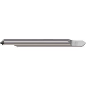 MICRO 100 Engraving Cutter: 1/8" Dia, 0.008" Tip Dia, Tipped Off Point, Solid Carbide RTC-125-23