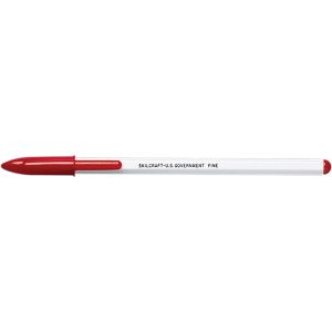 ABILITYONE Ball Point Pen: Fine Tip, Red Ink 7520010605821