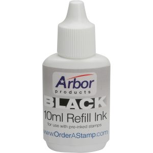 ABILITYONE Rubber Stamp Accessories; Type: Refill Ink ; Color: Black ; Container Size: 0.35 oz ; UNSPSC Code: 60121703 7510012073961