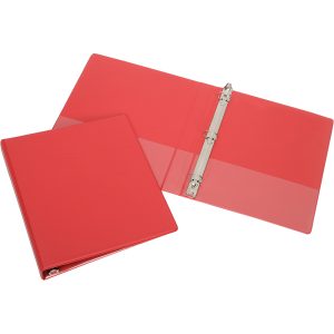 ABILITYONE Ring Binders; Binder Type: 3 Hole Binder ; Color: Red ; Ring Material: Vinyl ; UNSPSC Code: 44122003 7510004098647