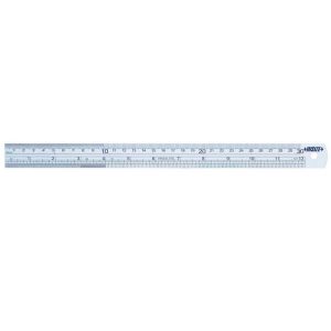 INSIZE USA LLC Steel Rule: Inch & Metric Graduation, Rigid, 45/64" OAW 7110-150