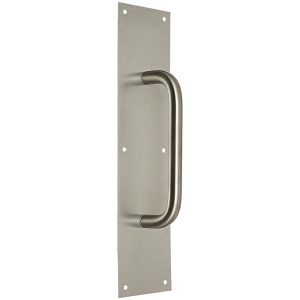 ROCKWOOD Door Pulls; Overall Length (Inch): 16 ; Finish/Coating: Satin Stainless Steel ; Grip Length: 4 (Inch); UNSPSC Code: 31162801 085754