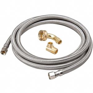 B&K MUELLER Water Connectors; Type: Dishwasher Connector; Connector Type: Dishwasher Connector; For Use With: Dishwasher; Length (Inch): 72 in; 72; Inlet Connection Type: Compression; Inlet Type: 180.0 °F; 180; Inlet Size: 0.375; 0.375 in; Outlet Connection Type: Com 496-203