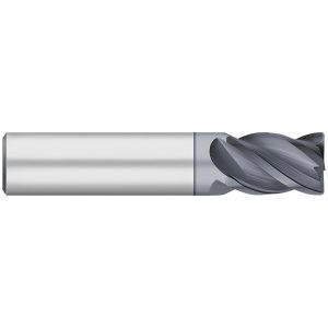 TITAN USA Corner Radius End Mill: 5/16" Dia, 7/16" LOC, 0.0150" Radius, 4 Flute, Solid Carbide TC21512