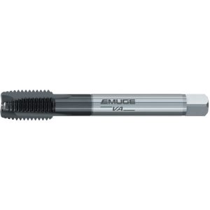 EMUGE Spiral Point Tap: 1/2-13 UNC, 3 Flutes, Plug Chamfer, 3B Class of Fit, HSS-E, GLT-1 Coated CU20C310.5013