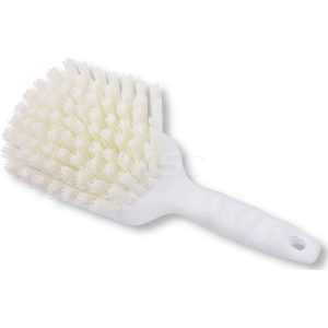 CARLISLE Sparta® Color Coded 8" Floater Scrub Brush, 8", White 40541EC02