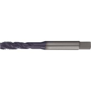 CLEVELAND Spiral Flute Tap: #10-32, UNF, 3 Flute, Modified Bottoming Chamfer, 2B Class of Fit, Cobalt, TIALN Finish C89211