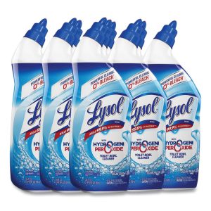LYSOL Toilet Bowl Cleaner with Hydrogen Peroxide, Ocean Fresh Scent, 24 oz, 9/Carton RAC98011