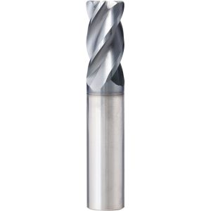 SUPERMILL Square End Mill: 3/8'' Dia, 7/8'' LOC, 3/8'' Shank Dia, 2-1/2'' OAL, 4 Flutes, Solid Carbide 5253512
