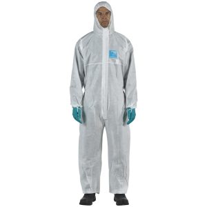 ANSELL Disposable Coveralls & Overalls; Garment Style: Coveralls ; Size: 2X-Large ; Material: SMS ; Closure Type: 2-Way Zipper with Storm Flap ; Number Of Pockets: 0.000 ; Cuff Style: Double Cuffs; Elastic WH15-S-92-111-06
