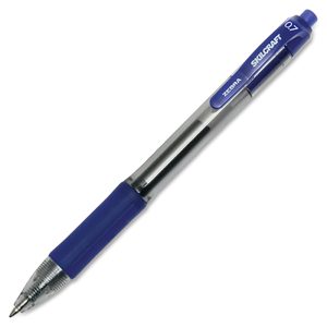 ABILITYONE Retractable Pen: Medium Tip, Blue Ink 7520016473136