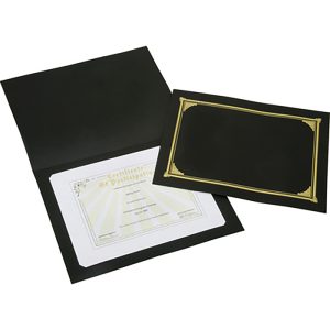 ABILITYONE Certificate & Document Holder: Black 7510015195770
