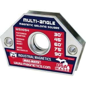 MAG-MATE 4-3/8" Wide x 3/4" Deep x 3" High, Rare Earth Magnetic Welding & Fabrication Square WS11094