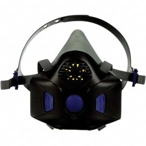 3M Half Facepiece Respirator: Silicone & Nylon, Threaded, Large 7100172000