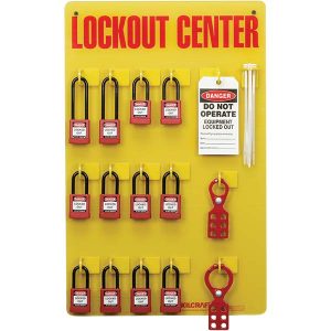 ABILITYONE Equipped Lockout Tagout Station: Keyed Different, 34 Pc 534000NIB0437