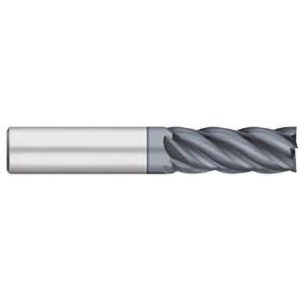 TITAN USA Square End Mill: 1/2" Dia, 1-1/4" LOC, 5 Flute, Solid Carbide TC25844
