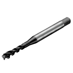 SANDVIK COROMANT Spiral Flute Tap: 1/4-20, DIN & ANSI, 3 Flute, Modified Bottoming Chamfer, 2BX Class of Fit, Powdered Metal, TIALN Finish 8055699