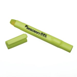 ABILITYONE Gel Highlighter: Yellow, Smearguard, Bullet & Chisel Tip 7520016919224