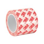 3M Clear Double-Sided Polyester Film Tape: 2" Wide, 5 yd Long, 8.3 mil Thick, Acrylic Adhesive 888519064771
