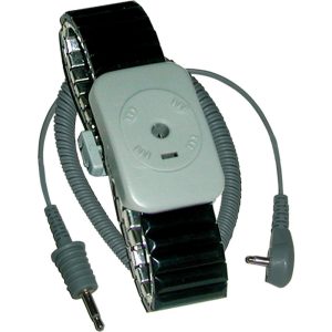 TRANSFORMING TECHNOLOGIES Anti-Static Wrist Strap: Size Small, Metal, Non-Disposable WB0050S