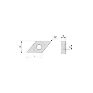 TUNGALOY Turning Insert: DNMG432-28 AH8015, Carbide 6775765
